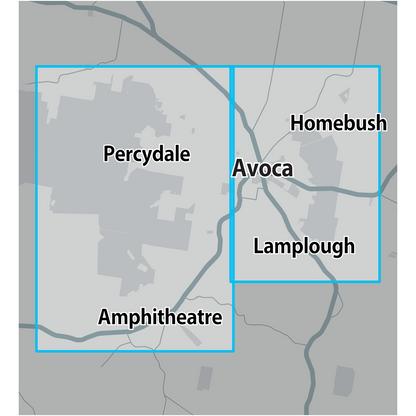 VIC Avoca Percydale GOLD MAP