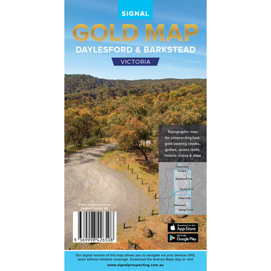 VIC Daylesford Barkstead GOLD MAP