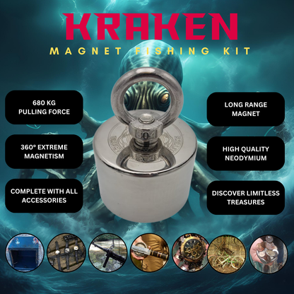 KRAKEN 680KG [360° MAGNET FISHING KIT]