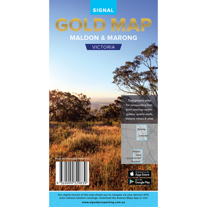 VIC Maldon Marong GOLD MAP