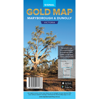 VIC Maryborough Dunolly GOLD MAP