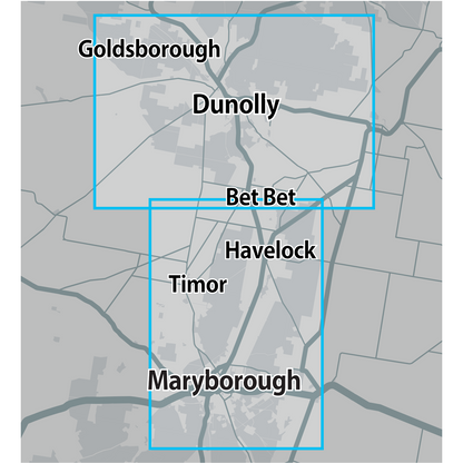 VIC Maryborough Dunolly GOLD MAP