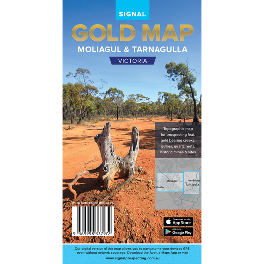 VIC Moliagul Tarnagulla GOLD MAP