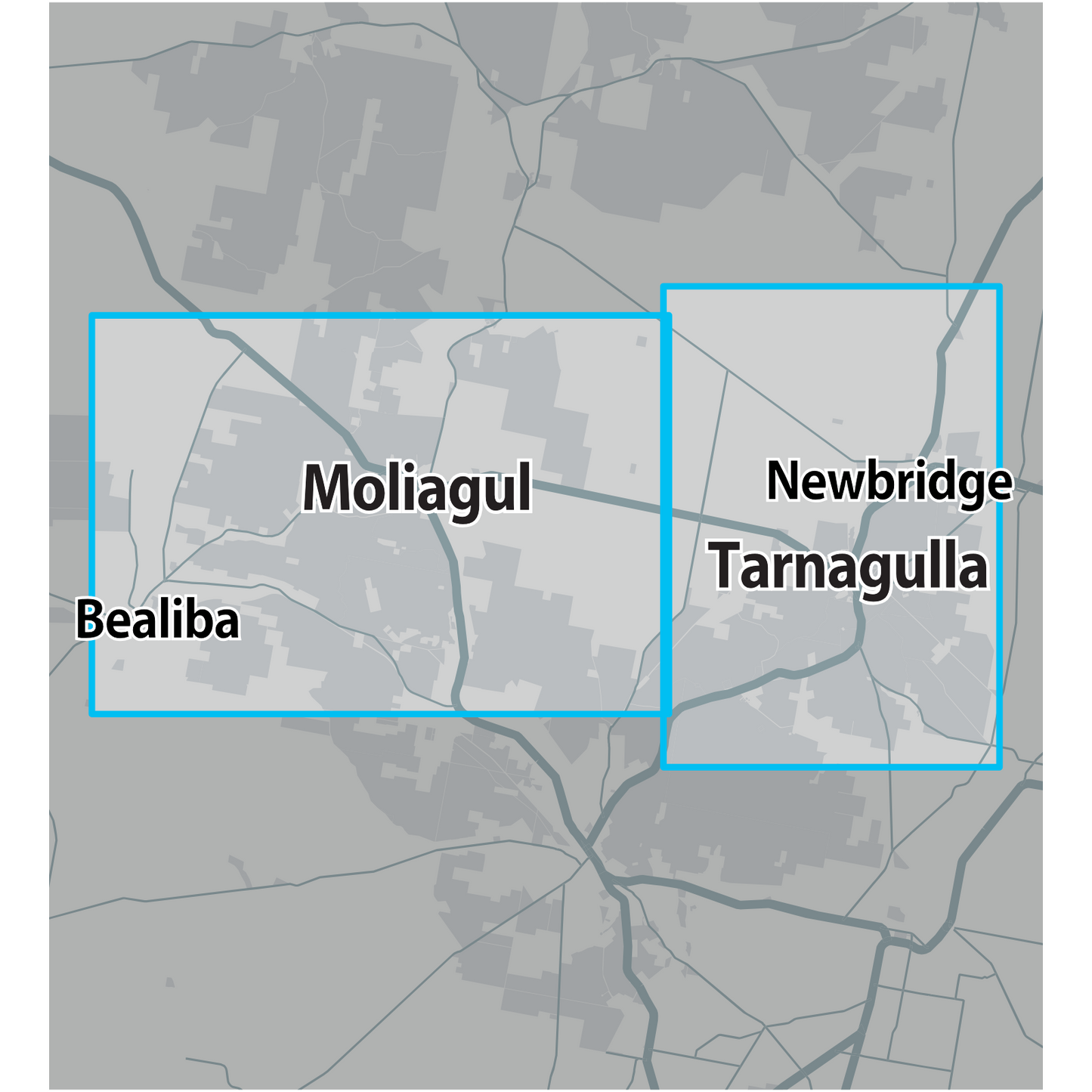 VIC Moliagul Tarnagulla GOLD MAP