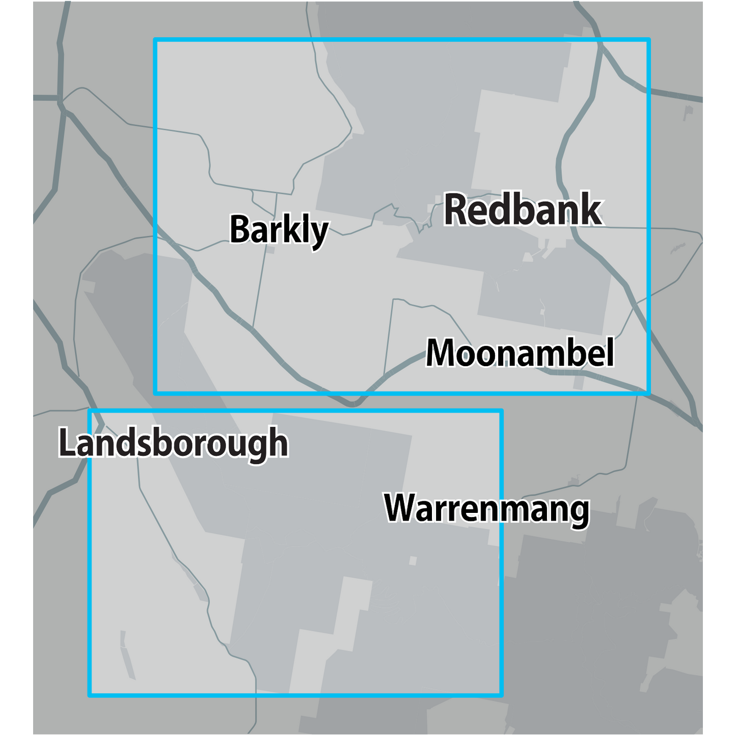 VIC Redbank Landsborough GOLD MAP