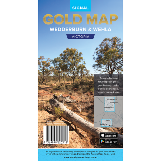 VIC Wedderburn Whela GOLD MAP